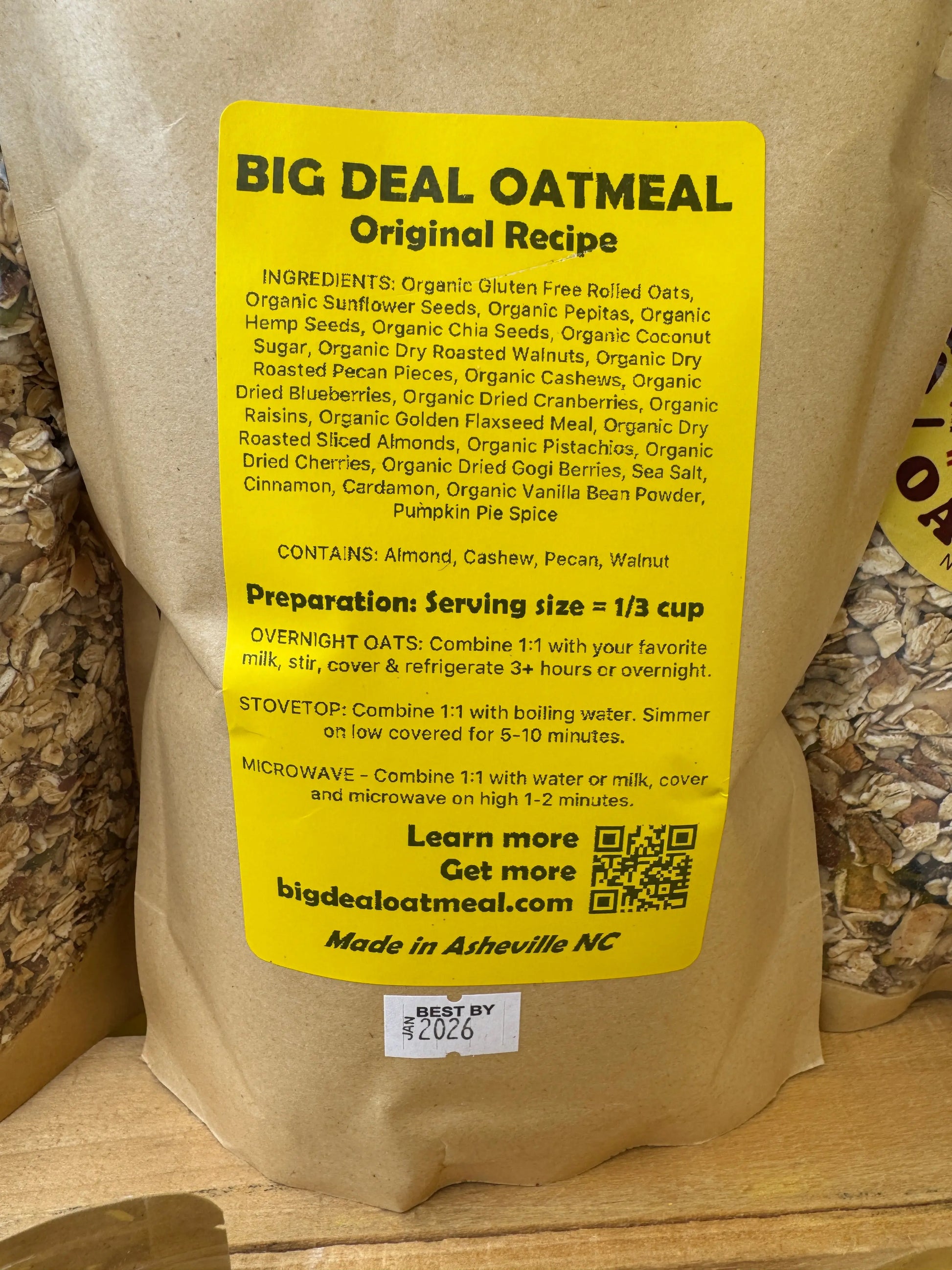 Big Deal Oatmeal - Original Superfood Breakfast Mix Big Deal Oatmeal