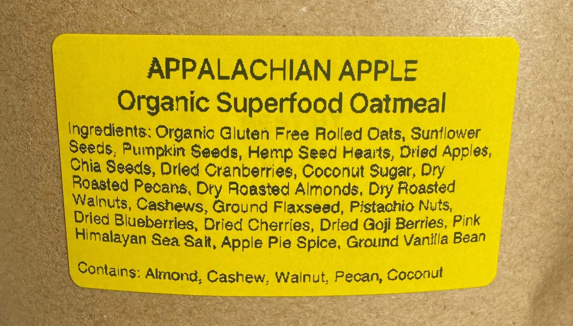 2. Big Deal Oatmeal - Appalachian Apple Big Deal Oatmeal