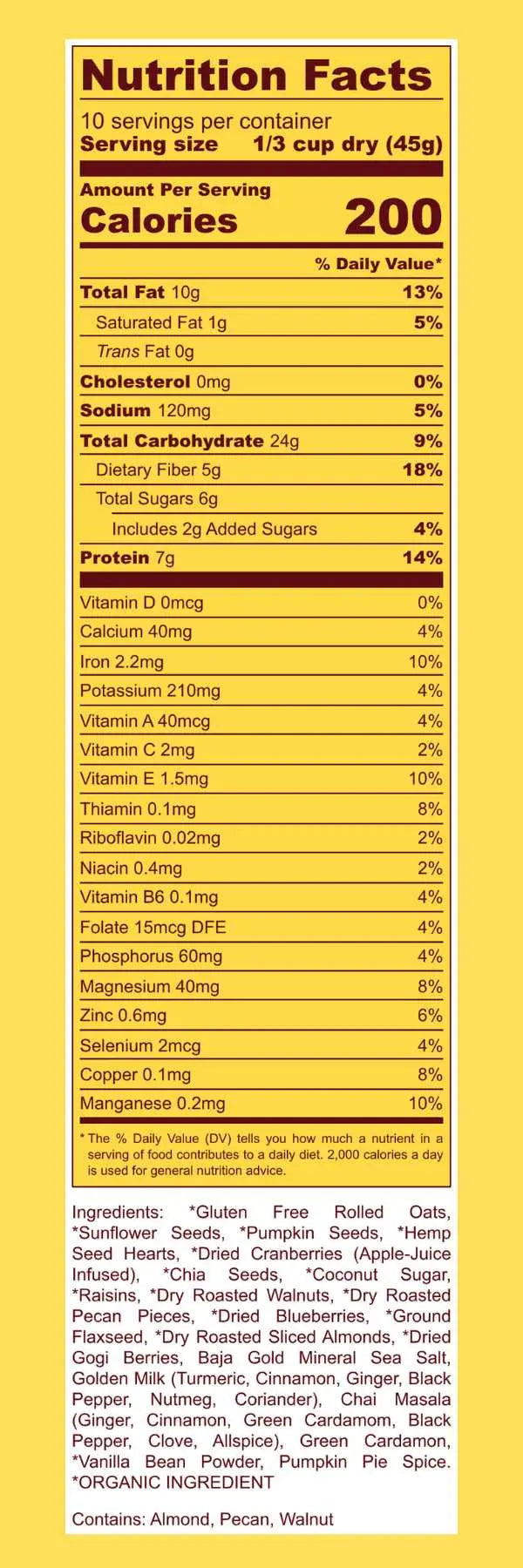Big Deal Oatmeal - Original Recipe Superfood Breakfast Mix Big Deal Oatmeal
